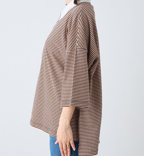  「【レトロな雰囲気に】マルチボーダーポロ」|Tシャツ・カットソー|
