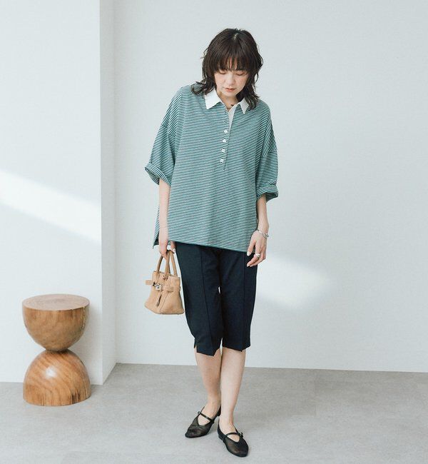  「【レトロな雰囲気に】マルチボーダーポロ」|Tシャツ・カットソー|
