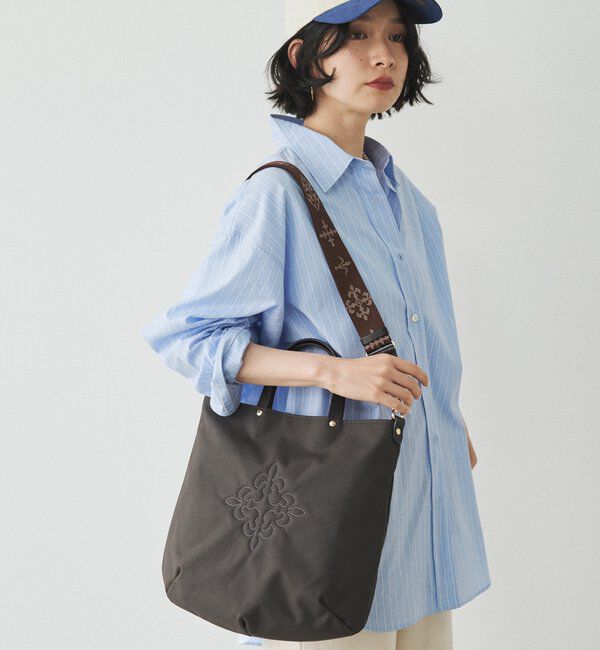  「【撥水】スリム2WAYトートバッグ <ナイロン>」|トートバッグ|