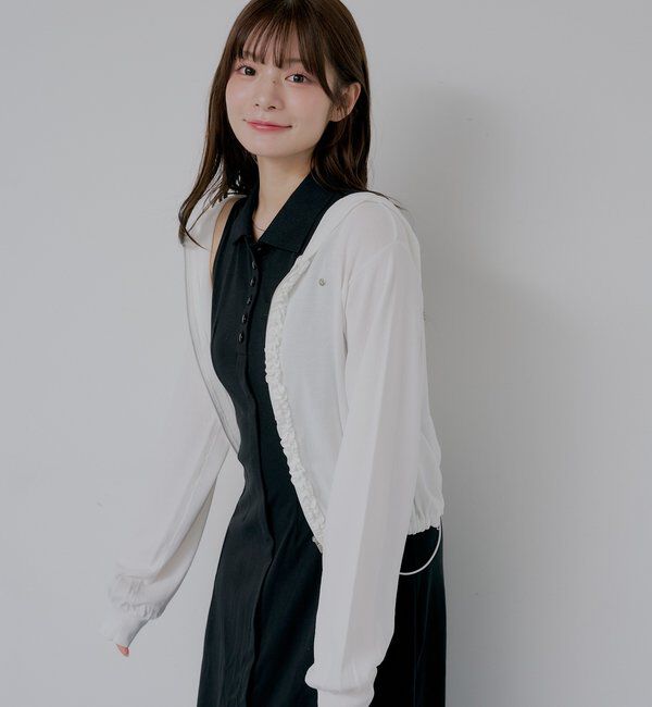  「【SALON  by Chico】ノースリポロタイトフレアワンピース」|ワンピース|