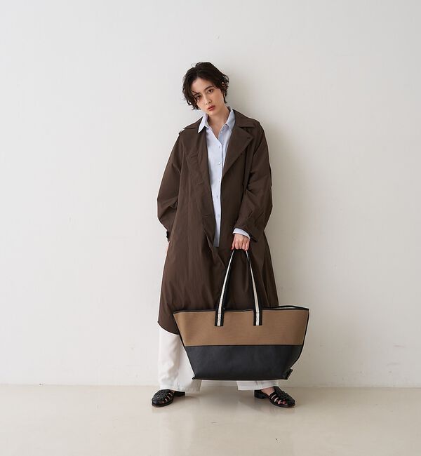 Rouge vif「NEWクリスピー撥水ライトロングコート」|ステンカラーコート|