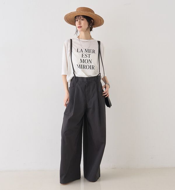 Rouge vif「シアーロゴオーバーサイズTシャツ」|Tシャツ・カットソー|