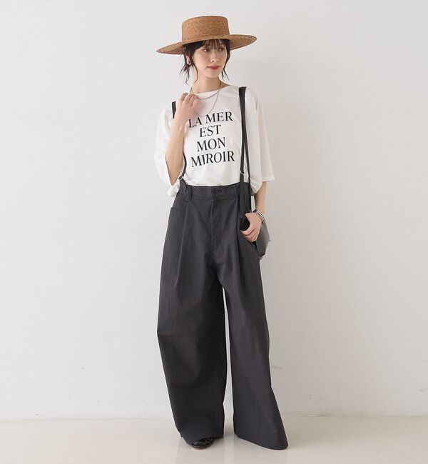 Rouge vif「シアーロゴオーバーサイズTシャツ」|Tシャツ・カットソー|