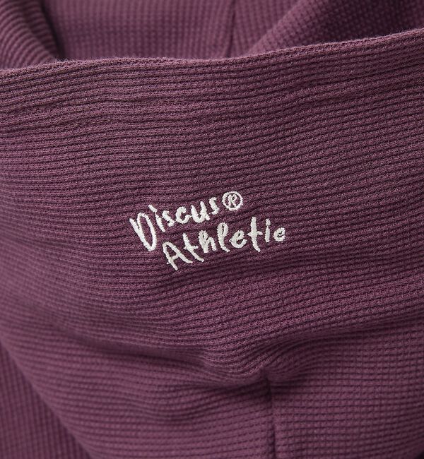 Rouge vif「【DISCUS/ディスカス】ワッフルヘンリーネックフェイクレイヤードフードロンT」|Tシャツ・カットソー|
