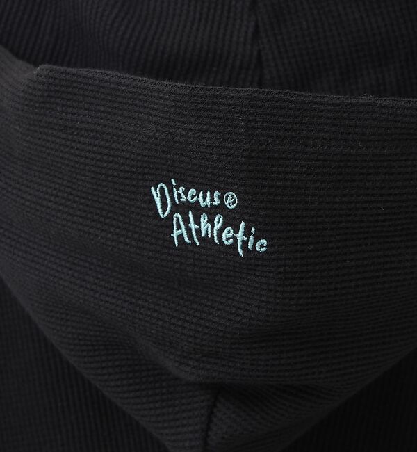 Rouge vif「【DISCUS/ディスカス】ワッフルヘンリーネックフェイクレイヤードフードロンT」|Tシャツ・カットソー|