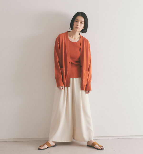 qualite「《アンサンブル対応》2WAYリブニットプルオーバー」|ニット・セーター|