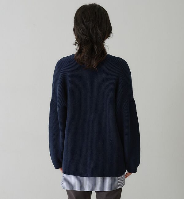 qualite「片畦2wayカーディガン【予約】」|カーディガン|