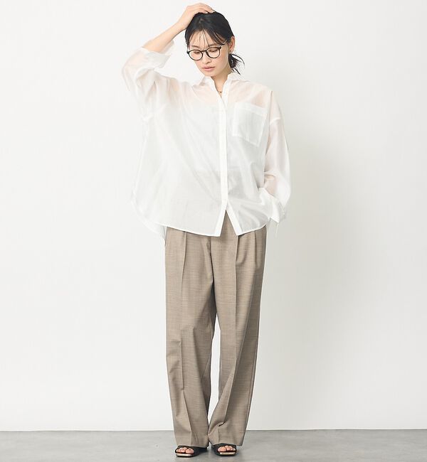 abahouse mavie「シアーシャツ」|シャツ・ブラウス|