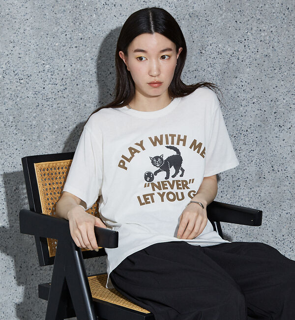NOMINE「【RUSSELL/ラッセル別注】 CAT/猫 モチーフ Tシャツ」|Tシャツ・カットソー|