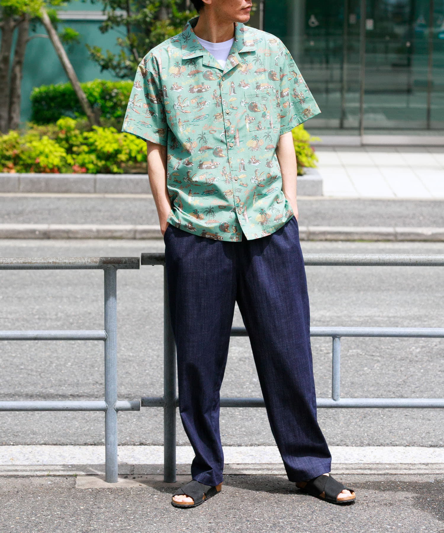 Sonny Label 「デニムライクイージーワイドパンツ」|デニム|