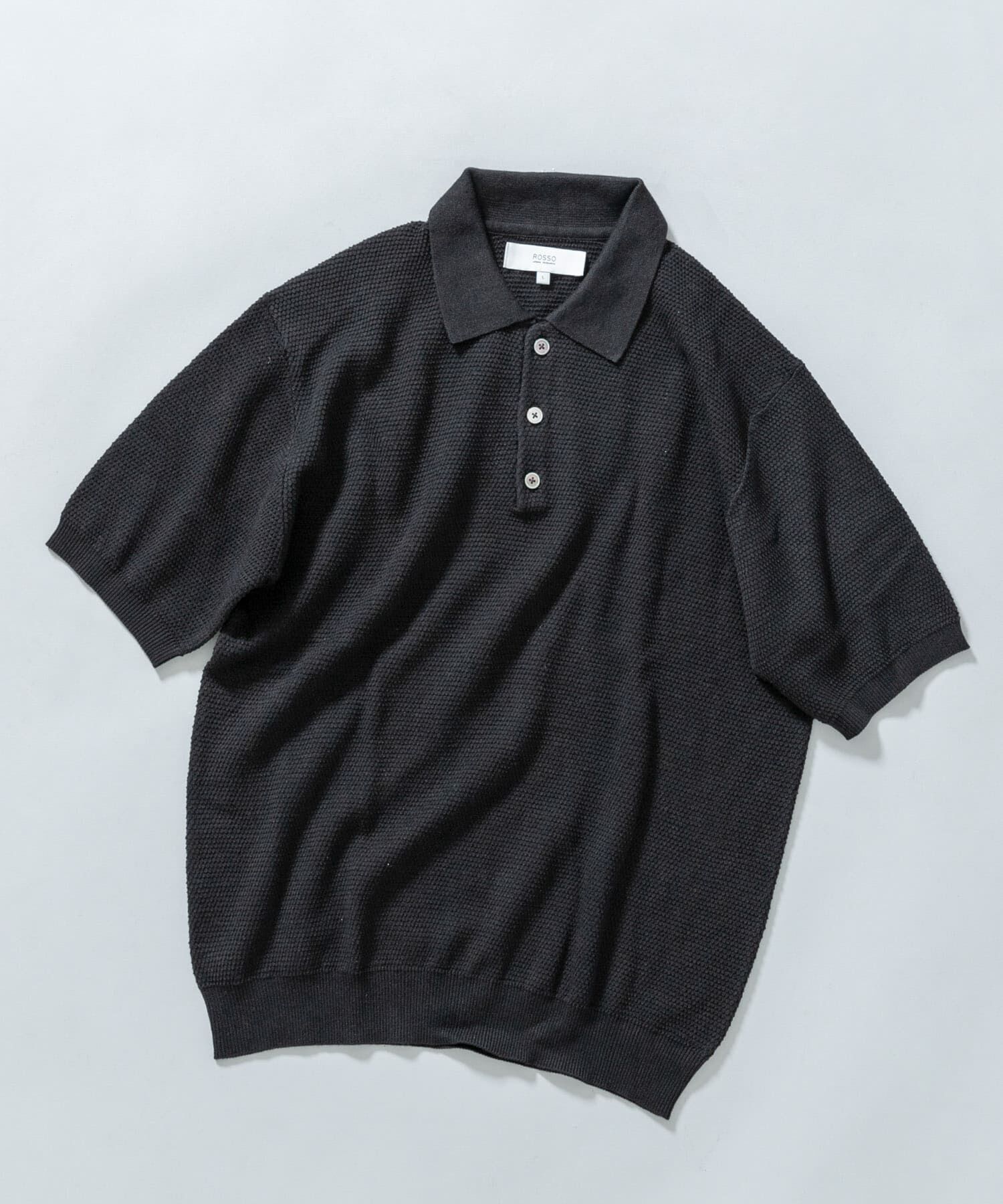 URBAN RESEARCH ROSSO「『WEB限定』変形カノコ半袖ニットポロ」|ポロシャツ|