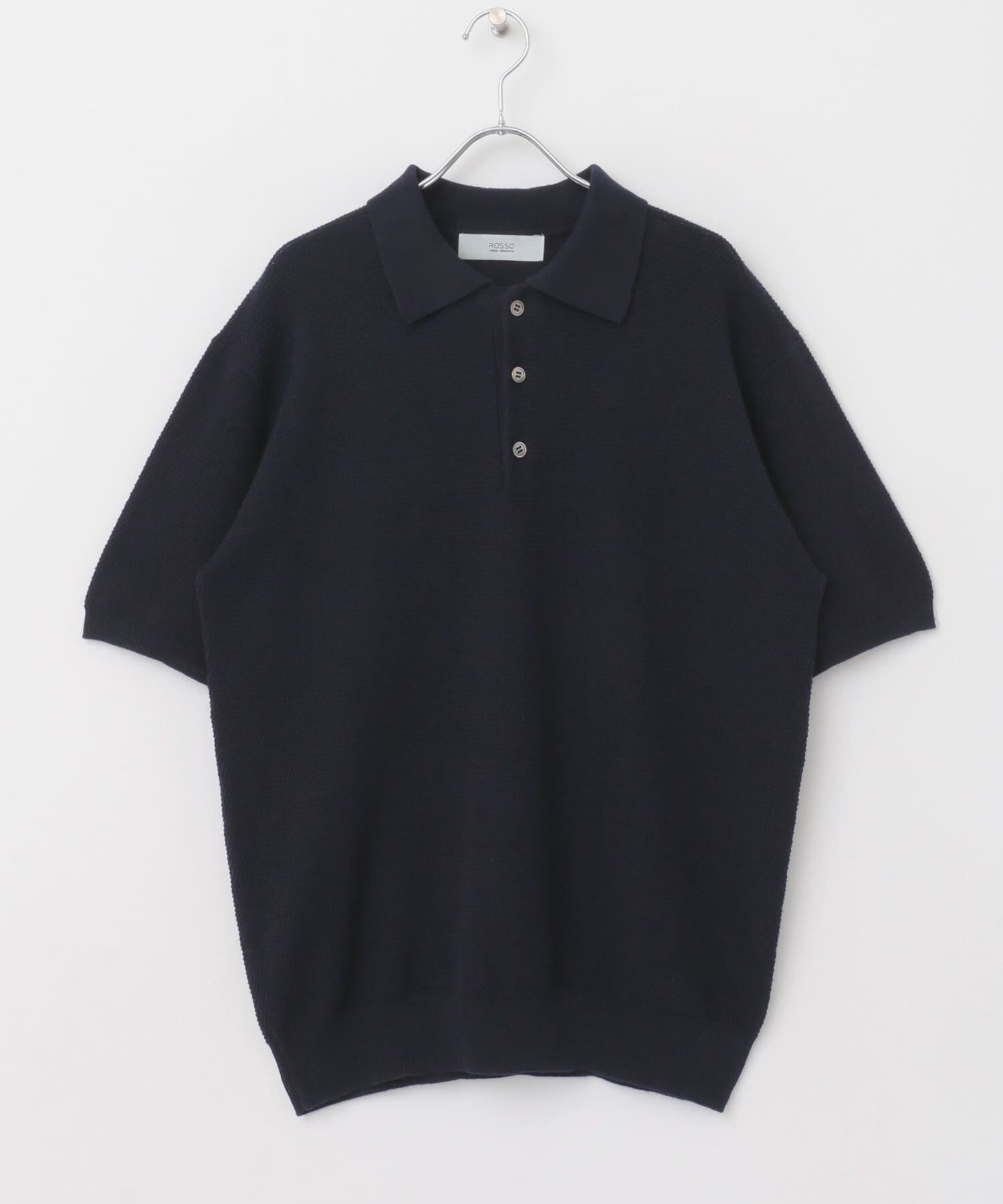 URBAN RESEARCH ROSSO「『WEB限定』変形カノコ半袖ニットポロ」|ポロシャツ|
