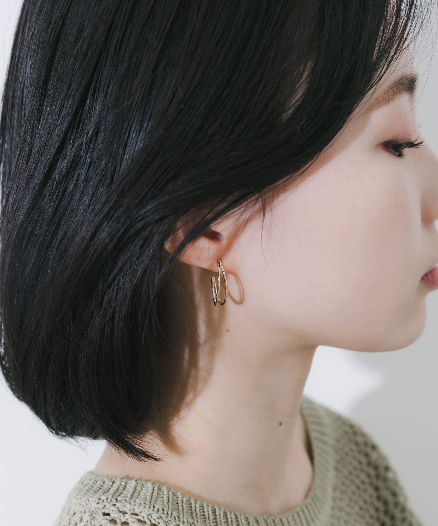 SMELLY「ダブルナローラインピアス」|ピアス|