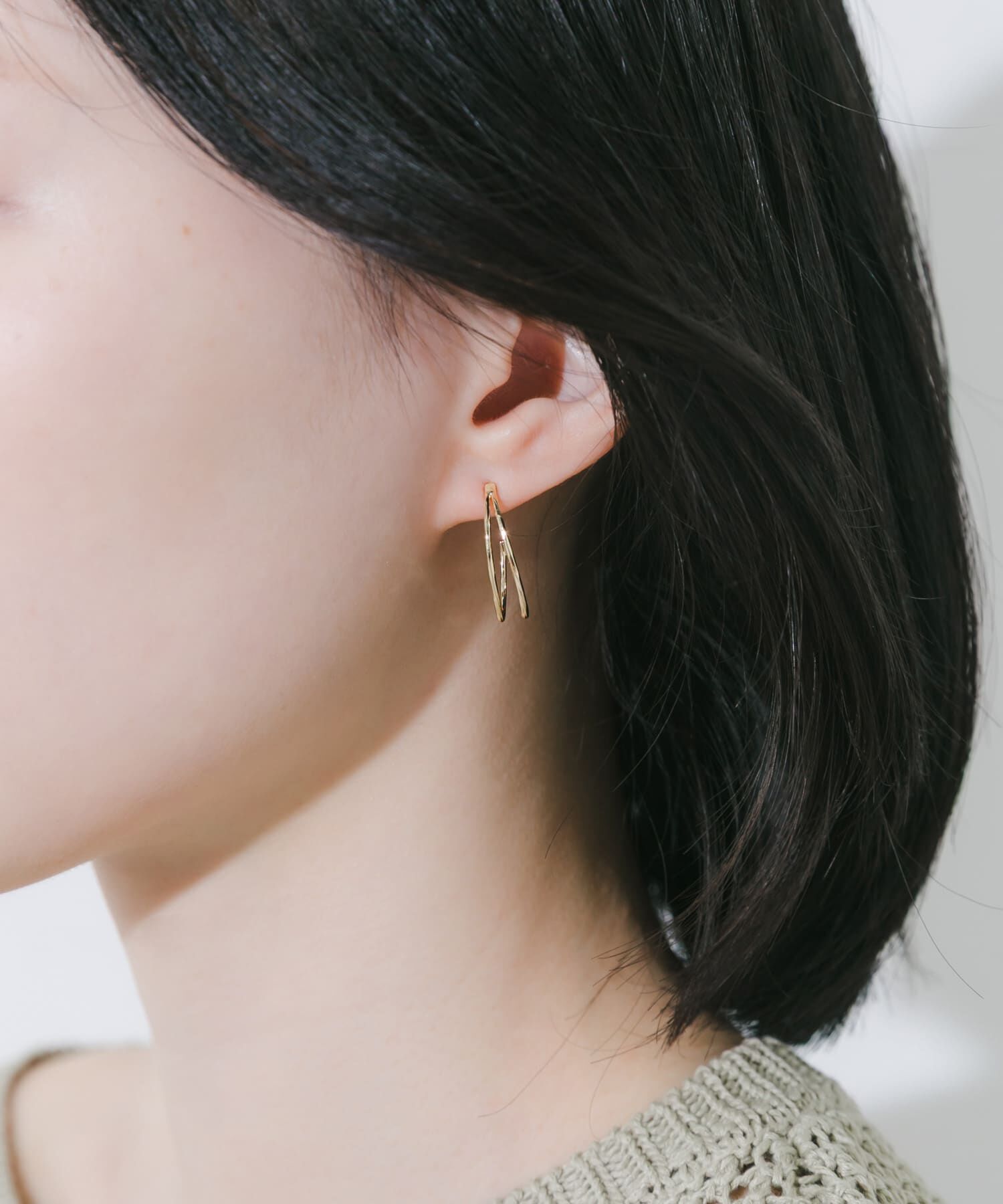 SMELLY「ダブルナローラインピアス」|ピアス|