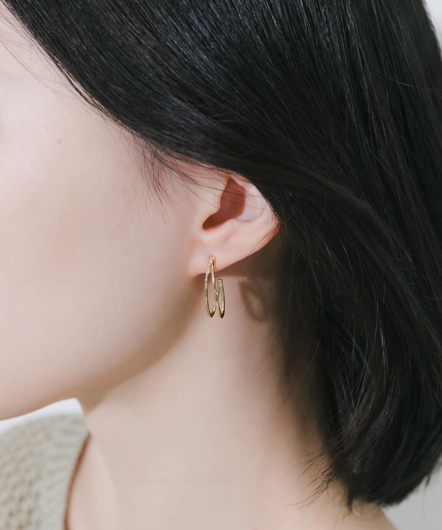 SMELLY「ダブルナローラインピアス」|ピアス|