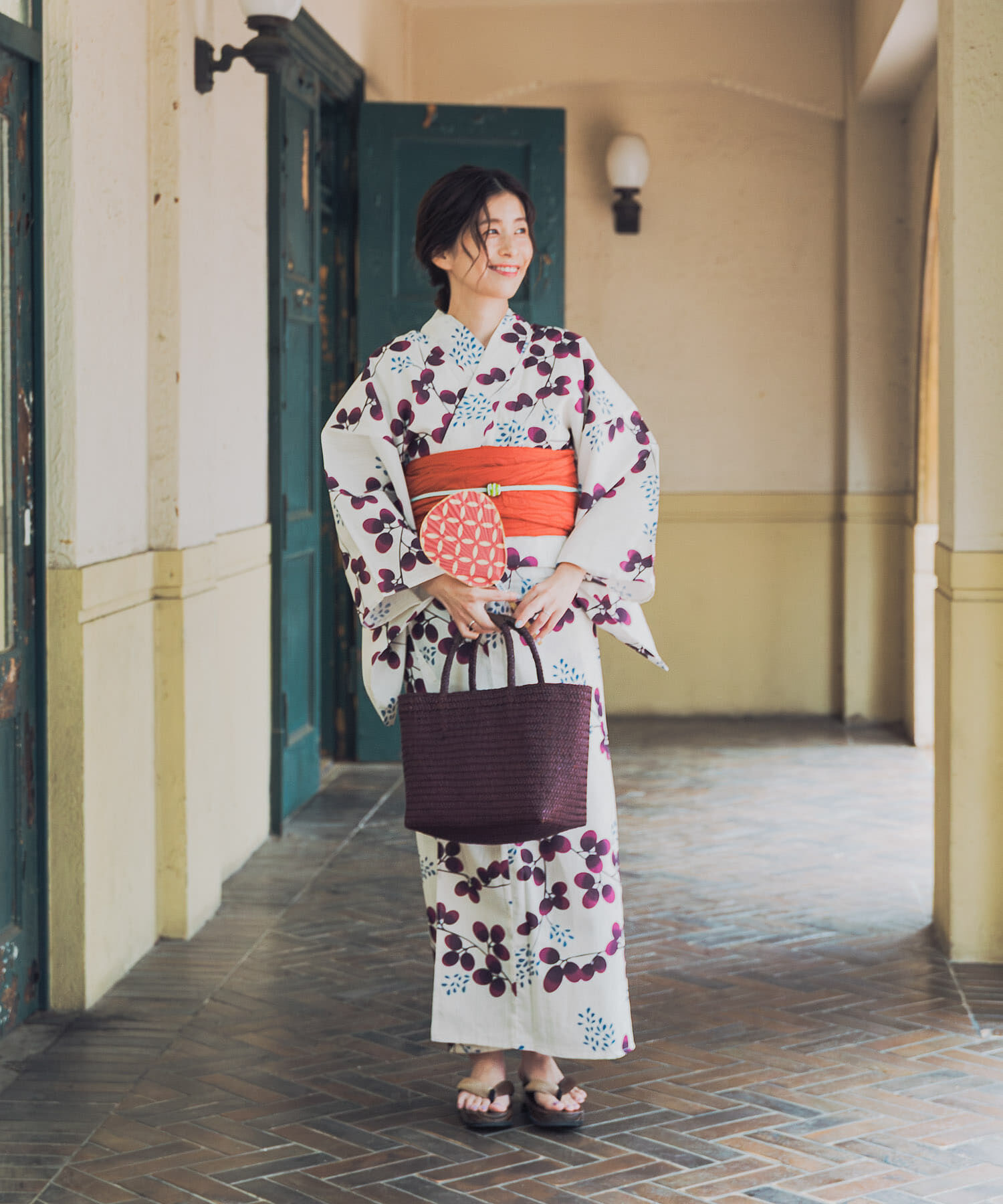 URBAN RESEARCH DOORS「帯付き浴衣(変織生地)」|その他|