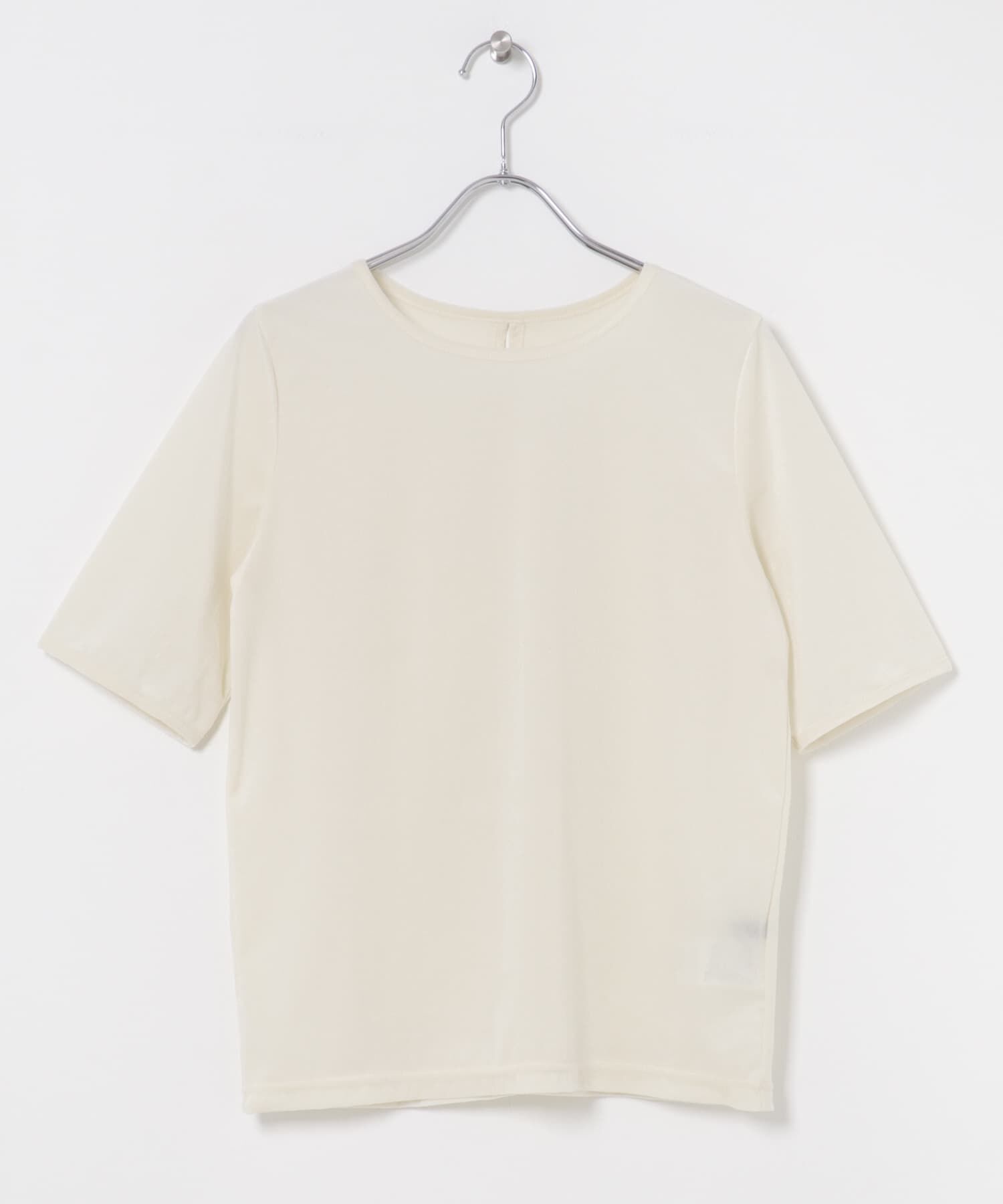 URBAN RESEARCH ROSSO「バックスリットシアーベロアカットソー」|Tシャツ・カットソー|