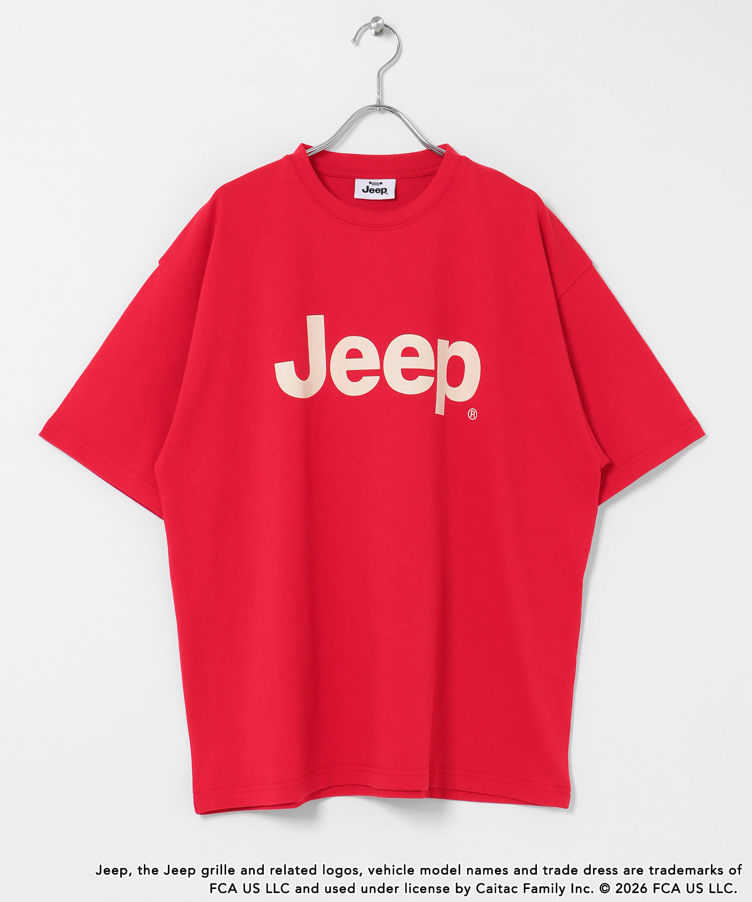 Sonny Label 「JEEP ロゴショートスリーブTシャツ」|Tシャツ・カットソー|レッド