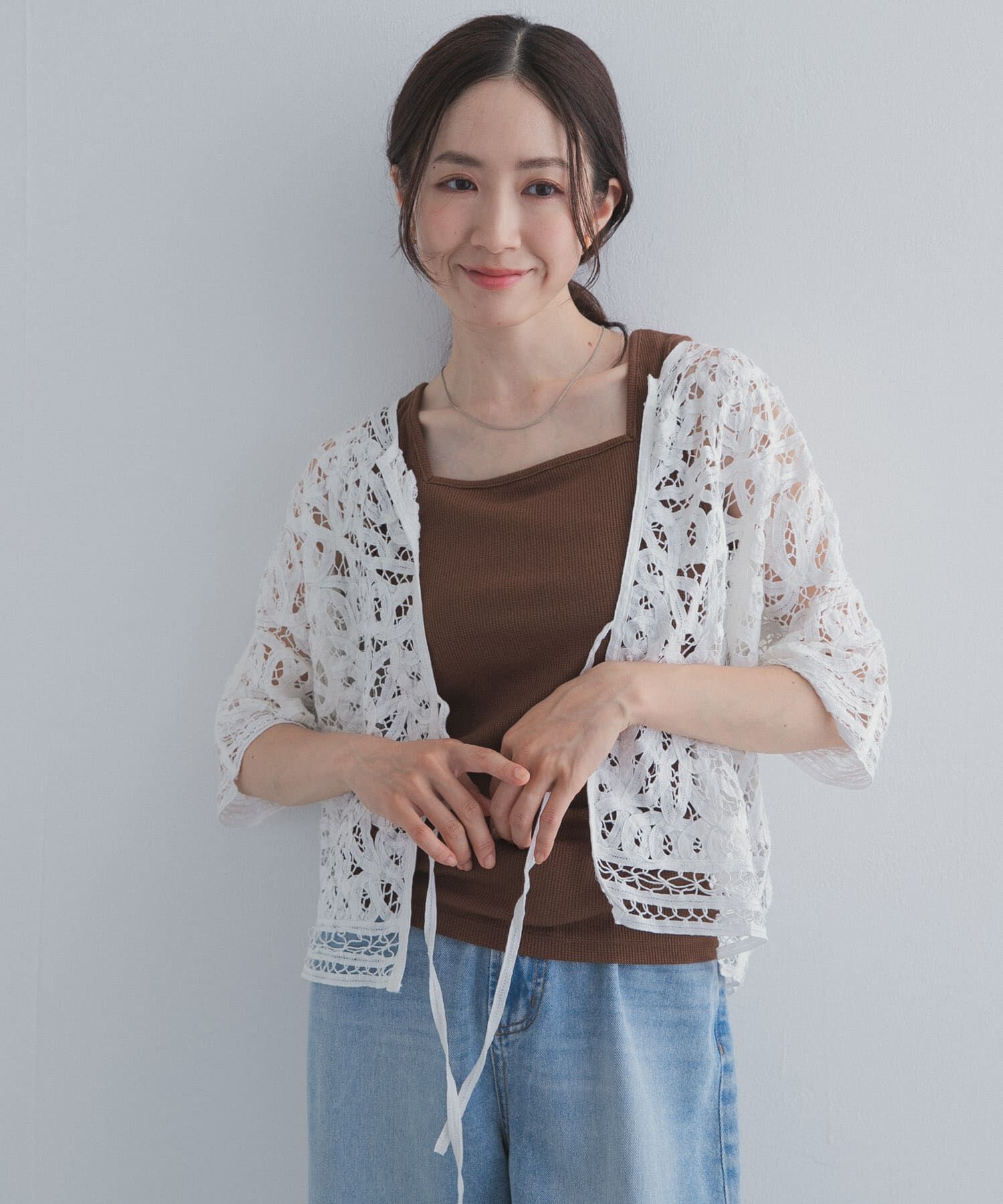 URBAN RESEARCH DOORS「ラメ2WAYタンクトップ」|タンクトップ|
