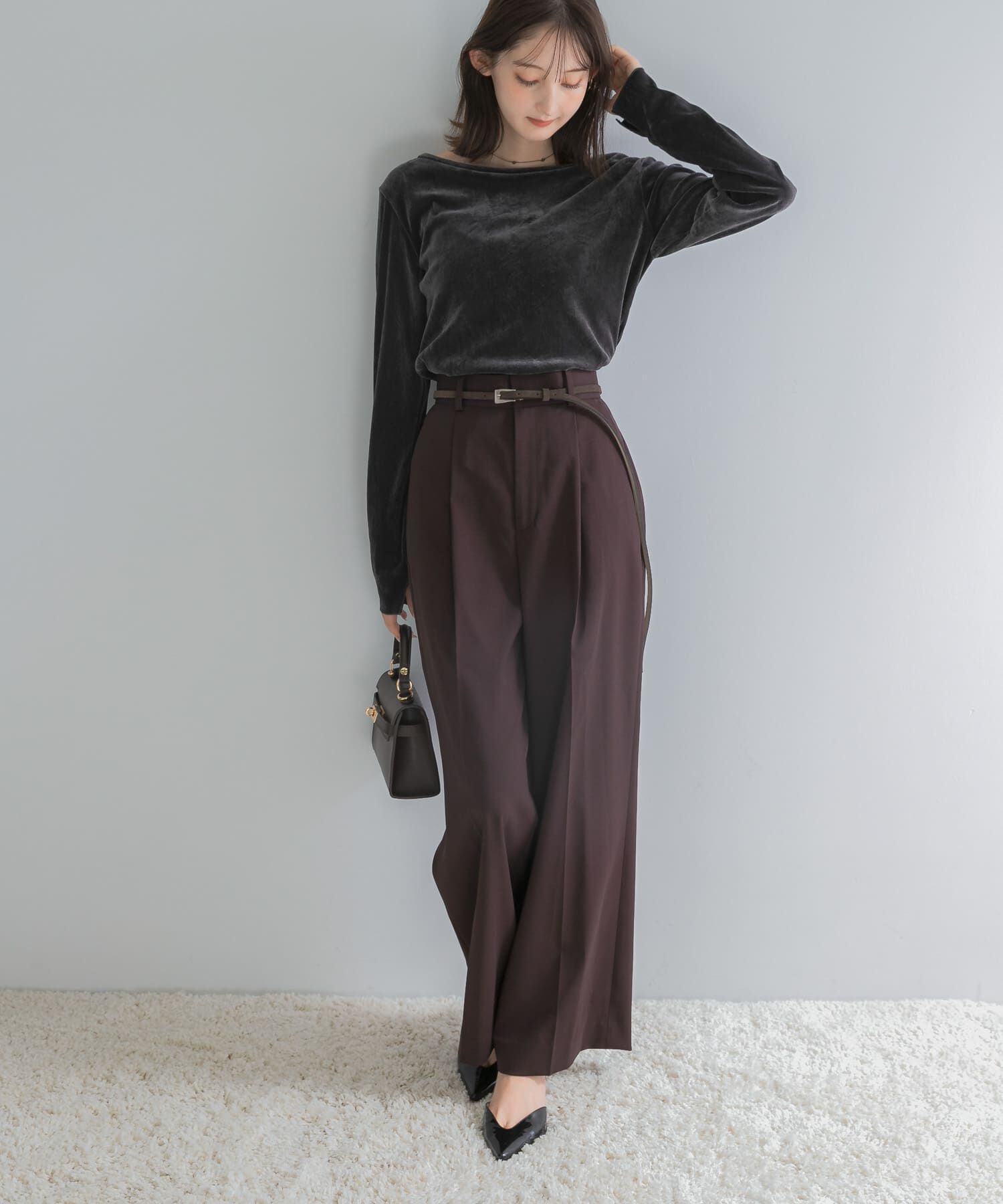 URBAN RESEARCH ROSSO「防シワハイウエストワイドスラックス」|その他|