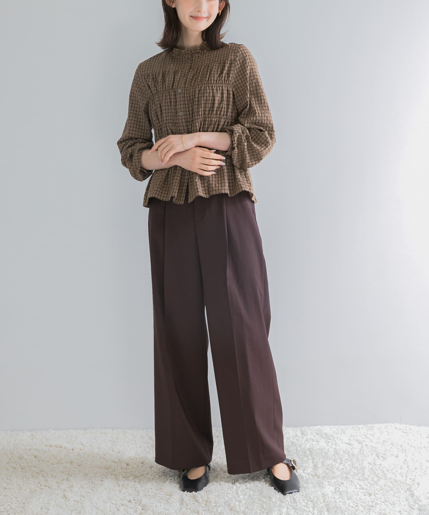 URBAN RESEARCH ROSSO「防シワハイウエストワイドスラックス」|その他|