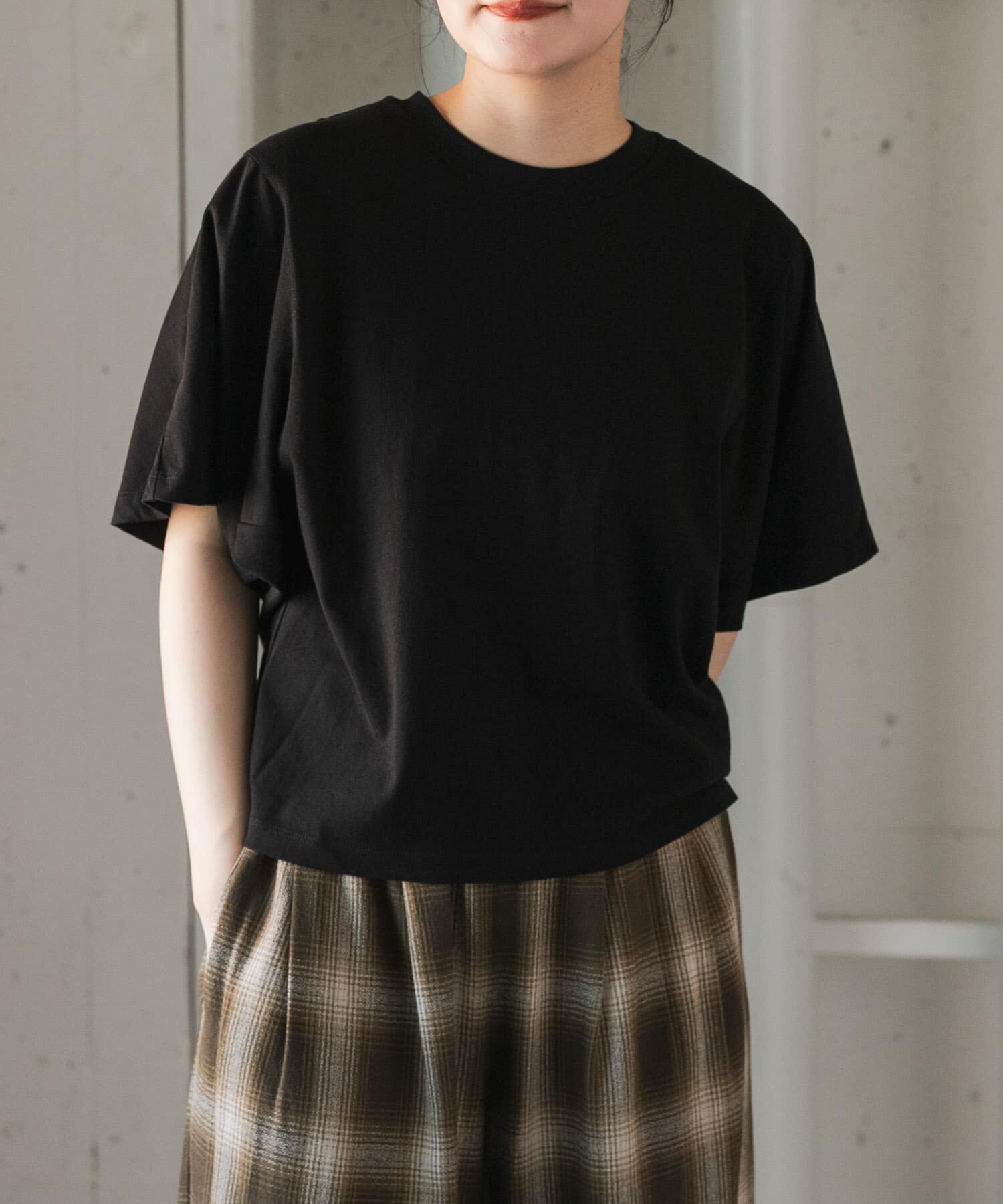 URBAN RESEARCH DOORS「FORK&SPOON　ソリッドスリーブTシャツ」|Tシャツ・カットソー|