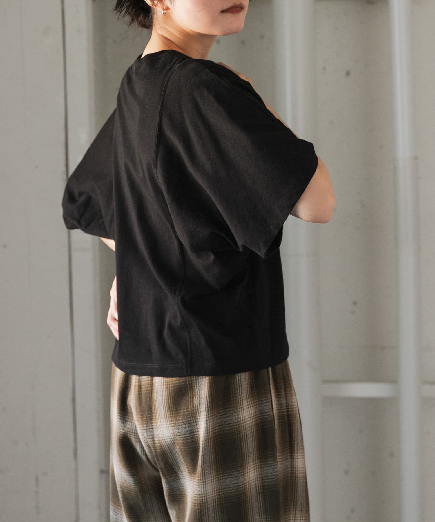 URBAN RESEARCH DOORS「FORK&SPOON　ソリッドスリーブTシャツ」|Tシャツ・カットソー|