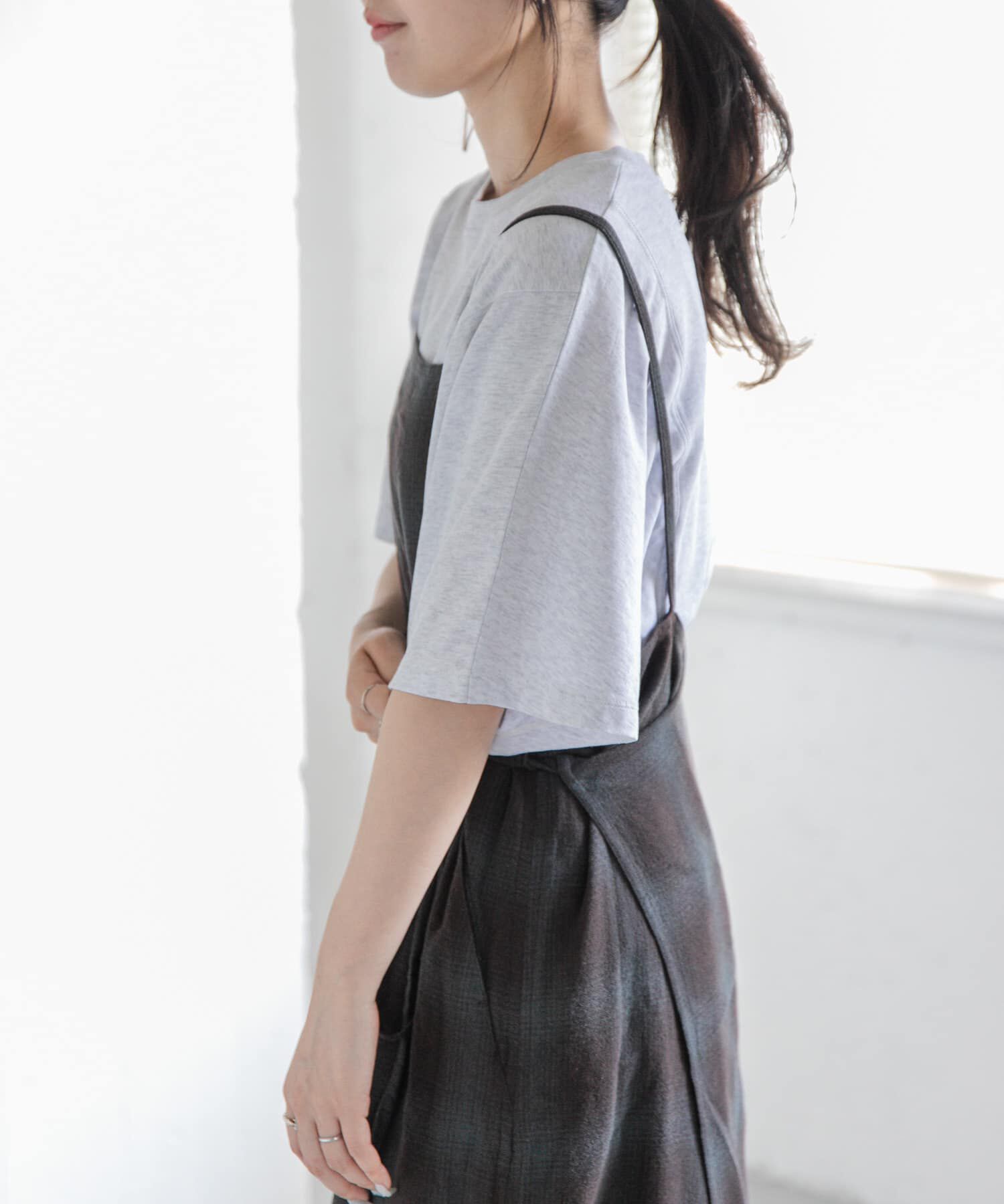 URBAN RESEARCH DOORS「FORK&SPOON　ソリッドスリーブTシャツ」|Tシャツ・カットソー|