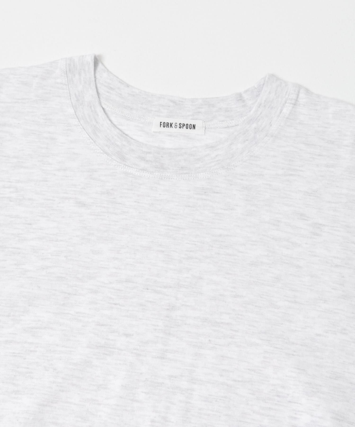 URBAN RESEARCH DOORS「FORK&SPOON　ソリッドスリーブTシャツ」|Tシャツ・カットソー|