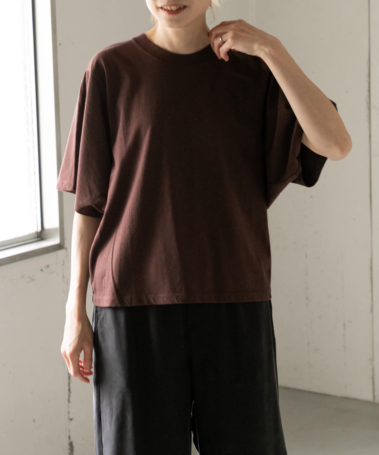 URBAN RESEARCH DOORS「FORK&SPOON　ソリッドスリーブTシャツ」|Tシャツ・カットソー|
