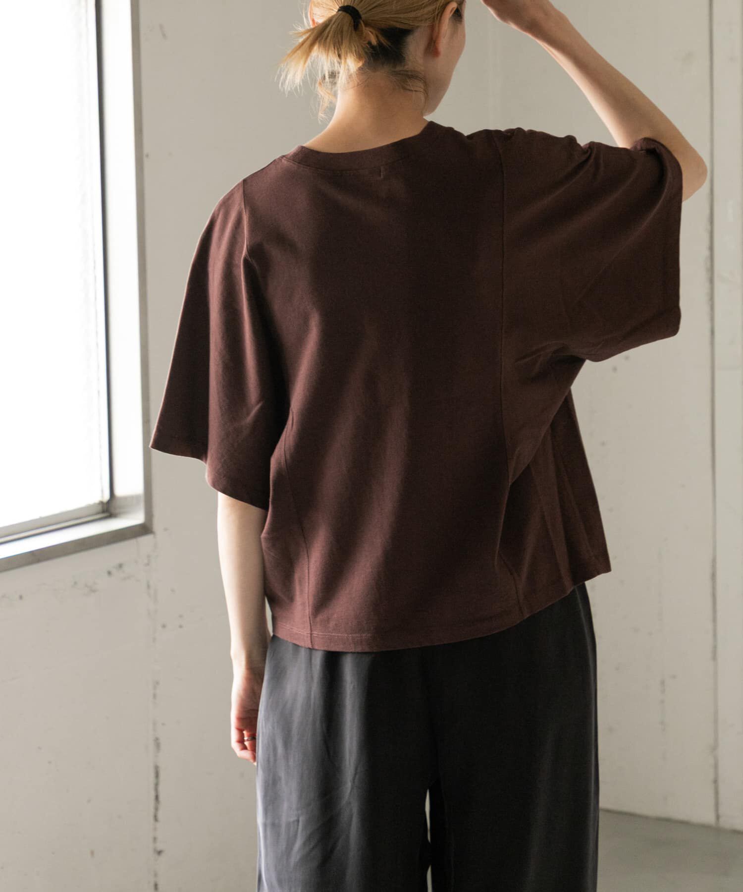 URBAN RESEARCH DOORS「FORK&SPOON　ソリッドスリーブTシャツ」|Tシャツ・カットソー|