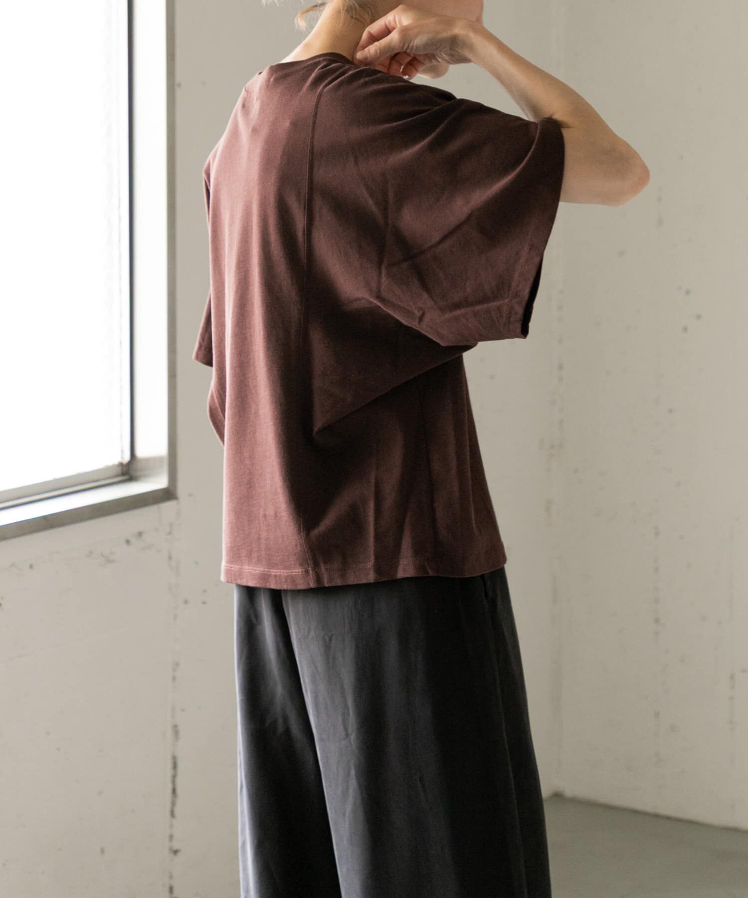 URBAN RESEARCH DOORS「FORK&SPOON　ソリッドスリーブTシャツ」|Tシャツ・カットソー|