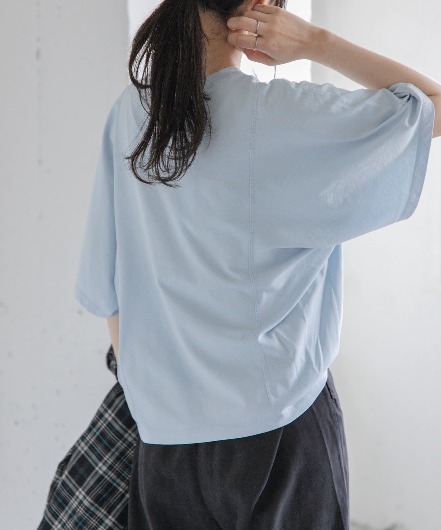 URBAN RESEARCH DOORS「FORK&SPOON　ソリッドスリーブTシャツ」|Tシャツ・カットソー|