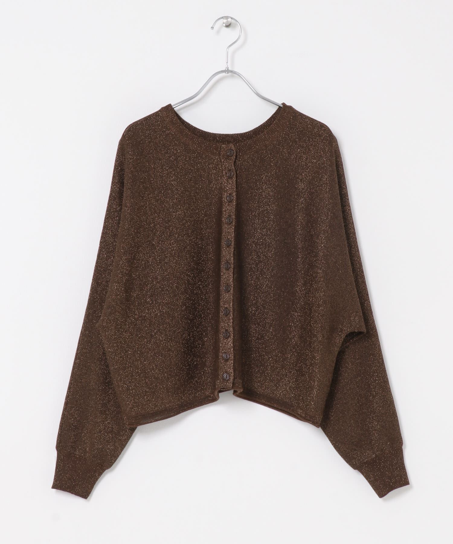 URBAN RESEARCH ROSSO「Torrazzo Donna　LAMEYARN DOLMAN SLEEVE KNIT」|ニット・セーター|ブラウン