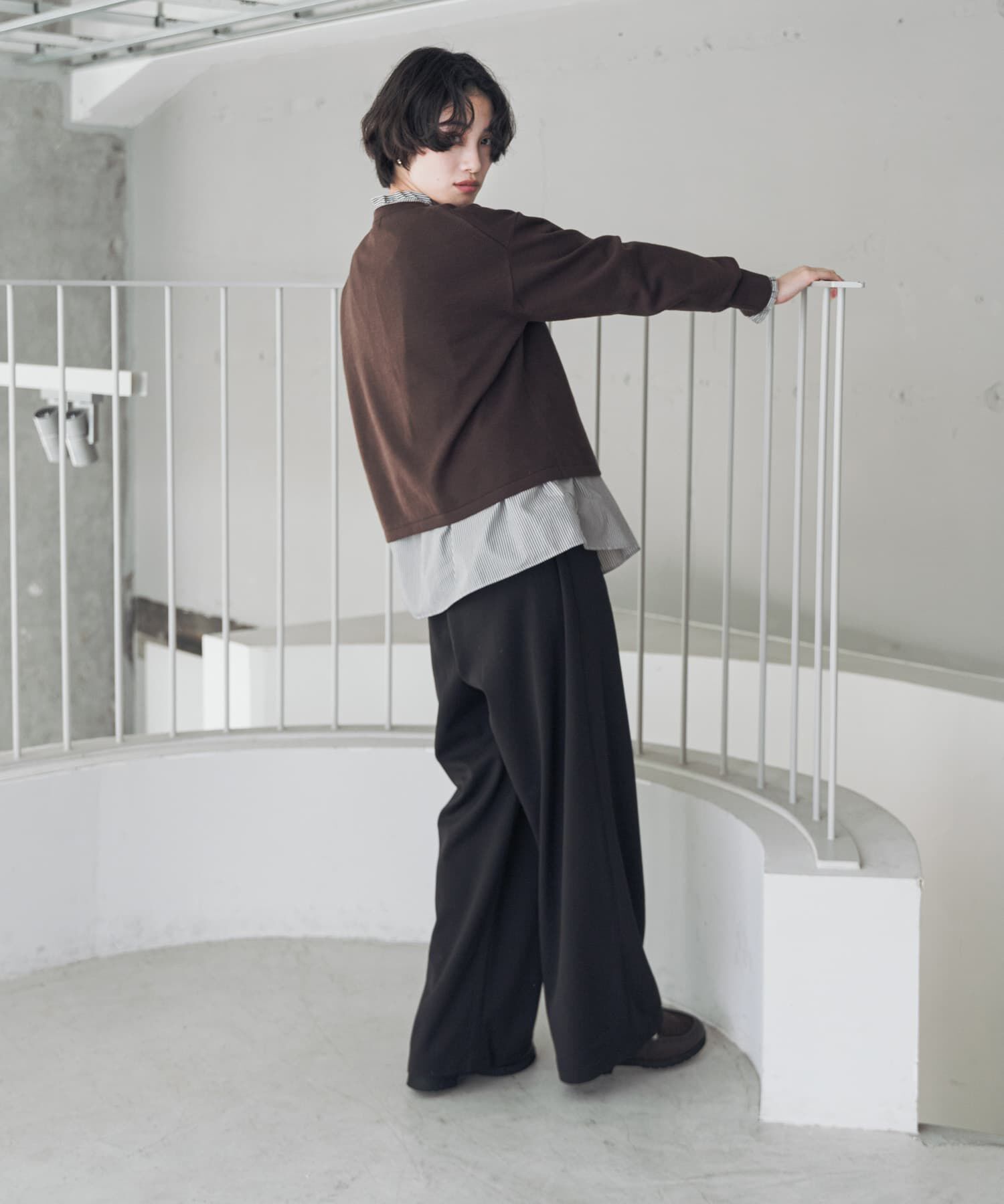 URBAN RESEARCH DOORS「『UR TECH』完声タックギャザーワイドパンツ」|その他|