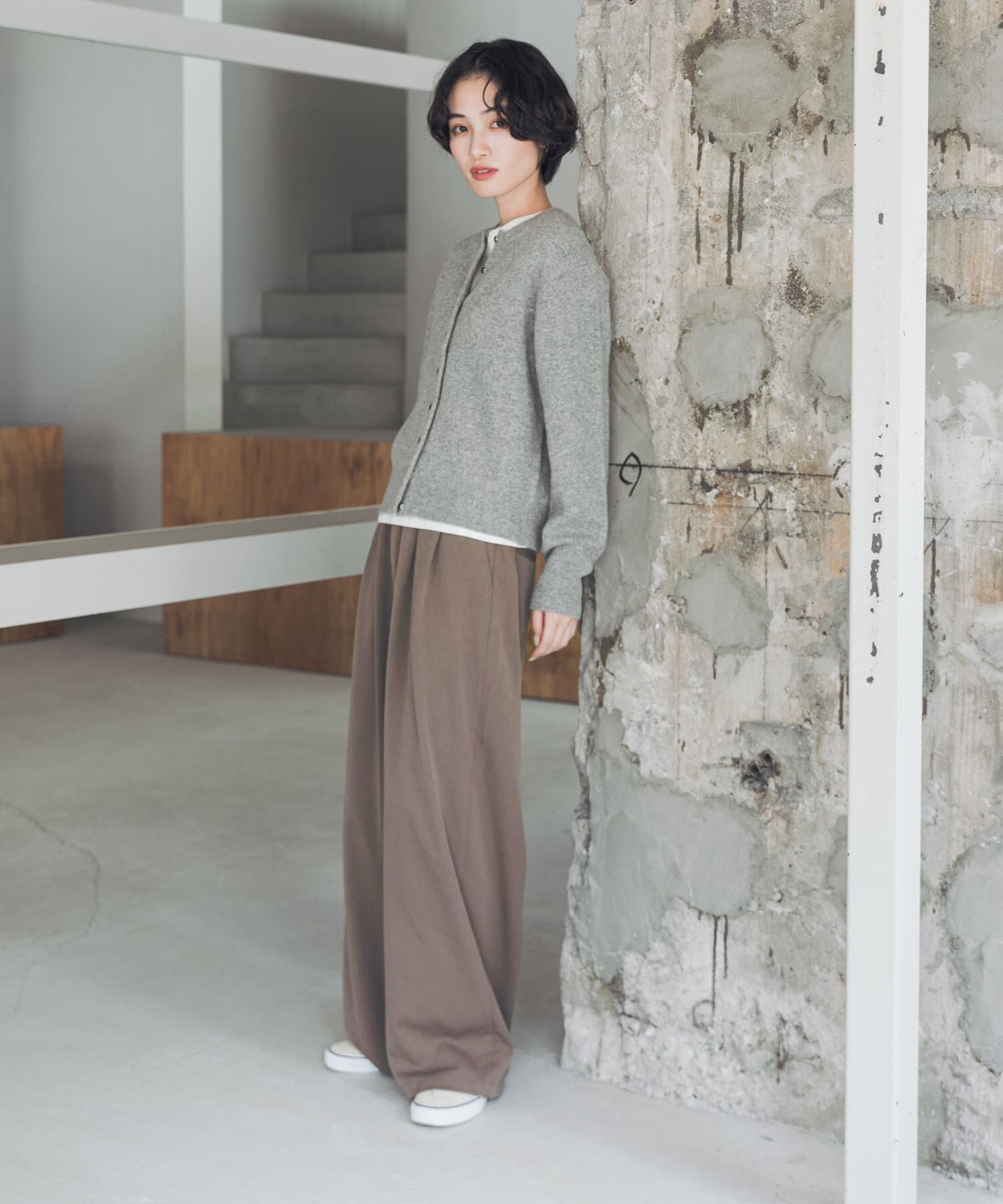 URBAN RESEARCH DOORS「『UR TECH』完声タックギャザーワイドパンツ」|その他|