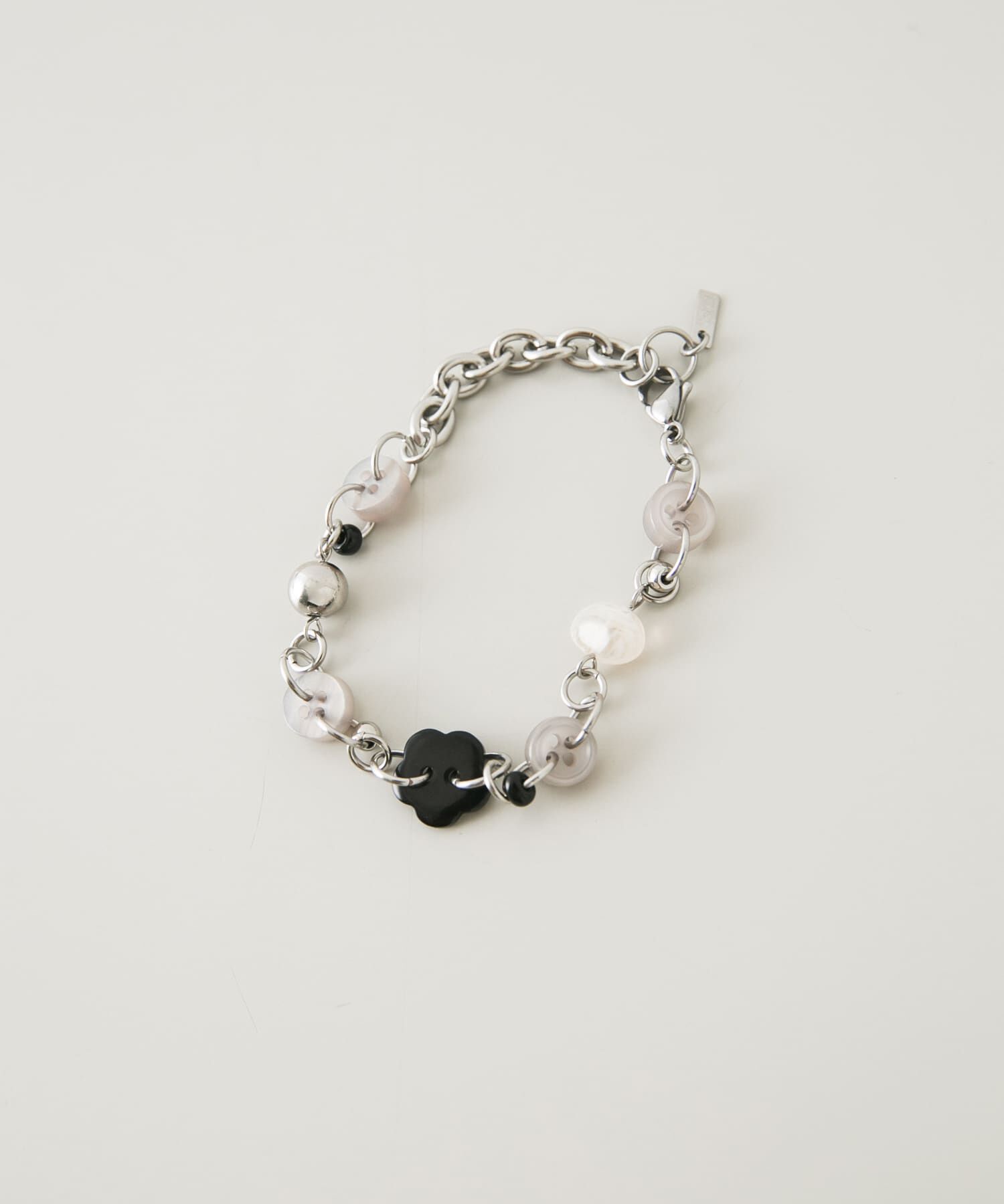 SMELLY「ステンレスアソートボタンブレスレット」|ブレスレット・バングル|シルバー系その他