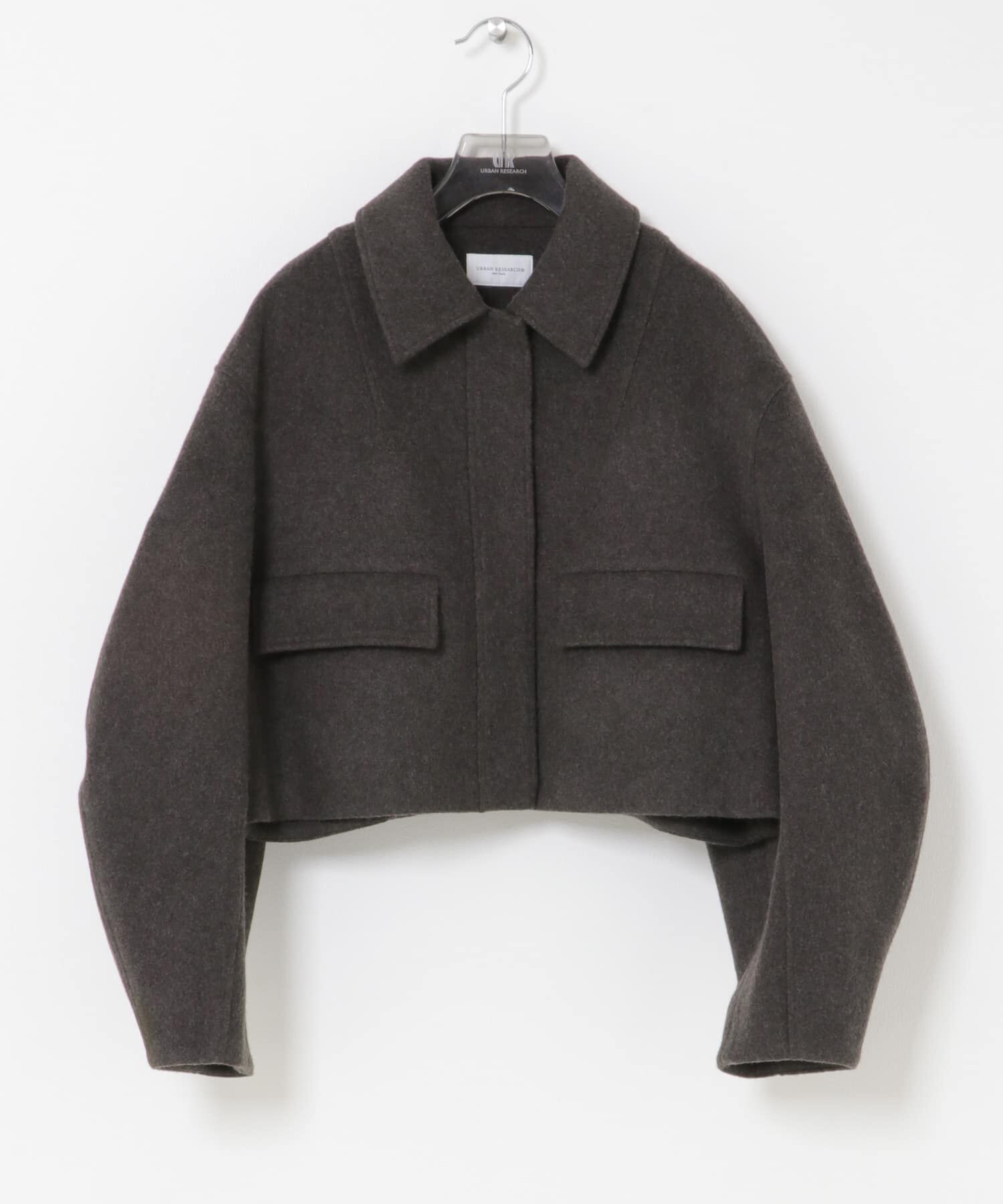 URBAN RESEARCH「new basic　RIDGE MINIMAL SHORT COAT」|ノーカラーコート|