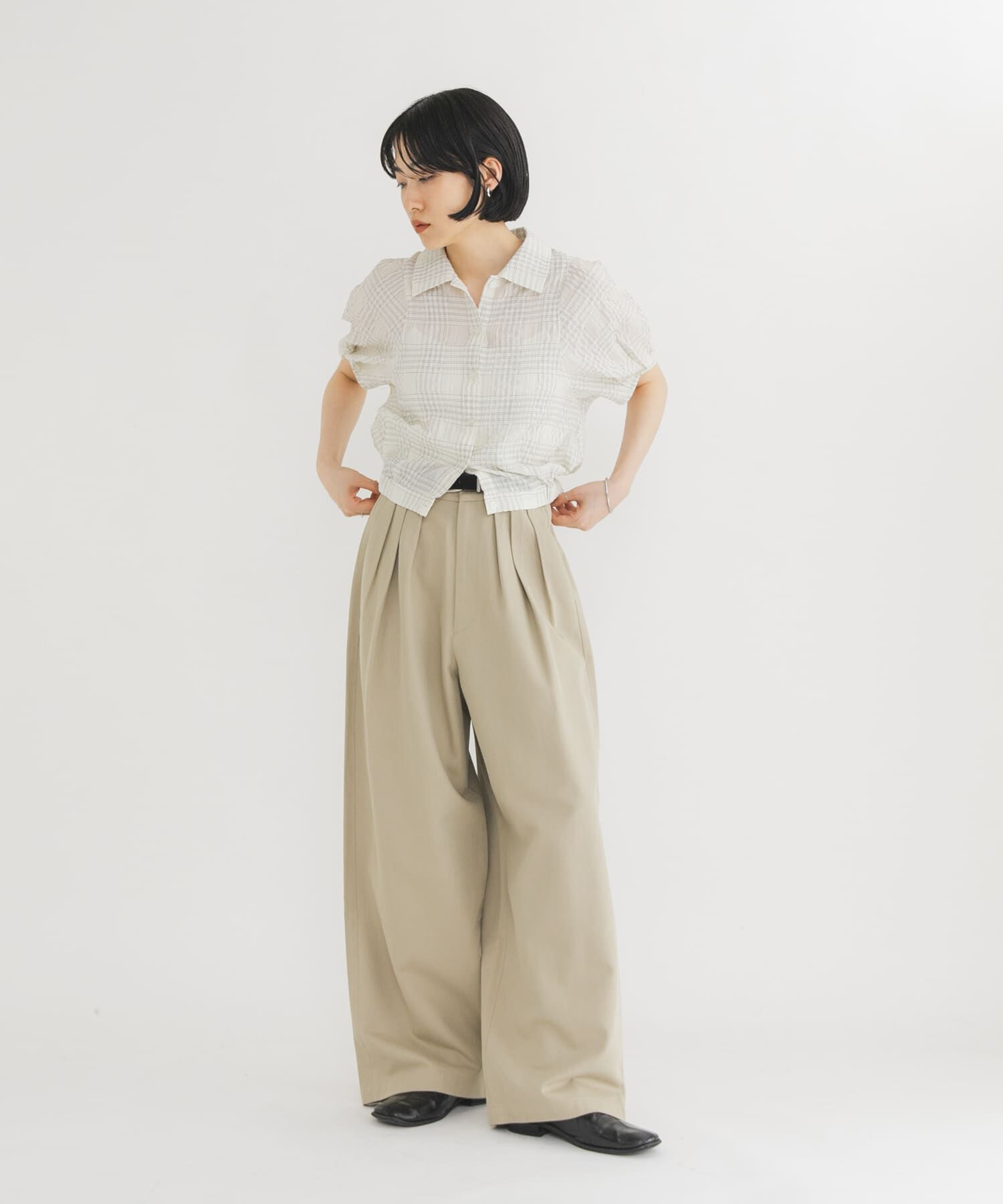  「タックWIDEパンツ」|その他|