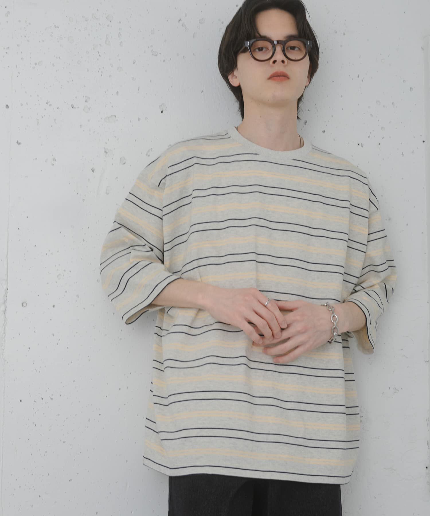 SENSE OF PLACE by URBAN RESEARCH「『ユニセックス』ボーダーエクストラルーズTシャツ」|Tシャツ・カットソー|