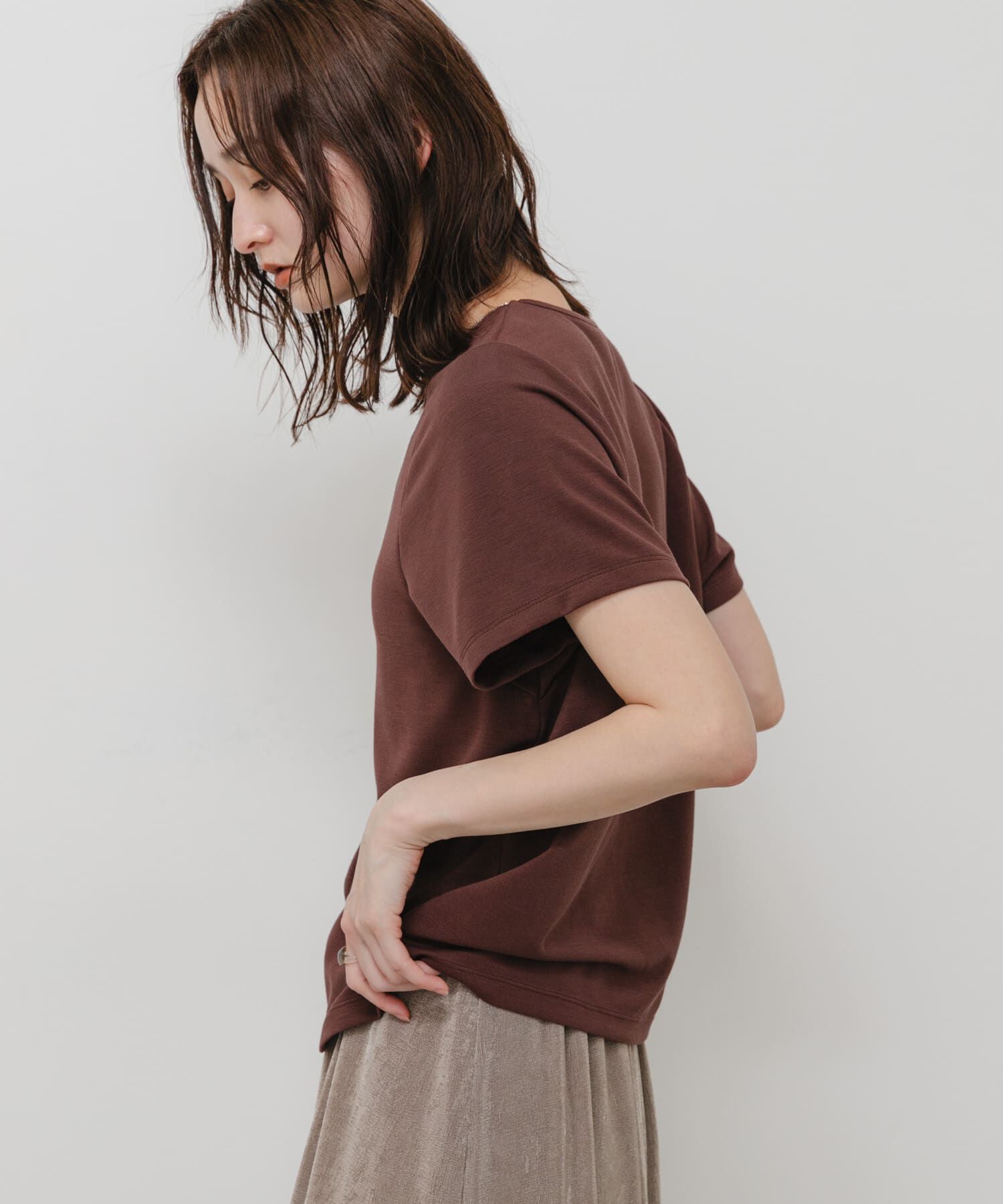 SENSE OF PLACE by URBAN RESEARCH「汗ジミ防止コクーンスリーブクルーネックTシャツ」|Tシャツ・カットソー|