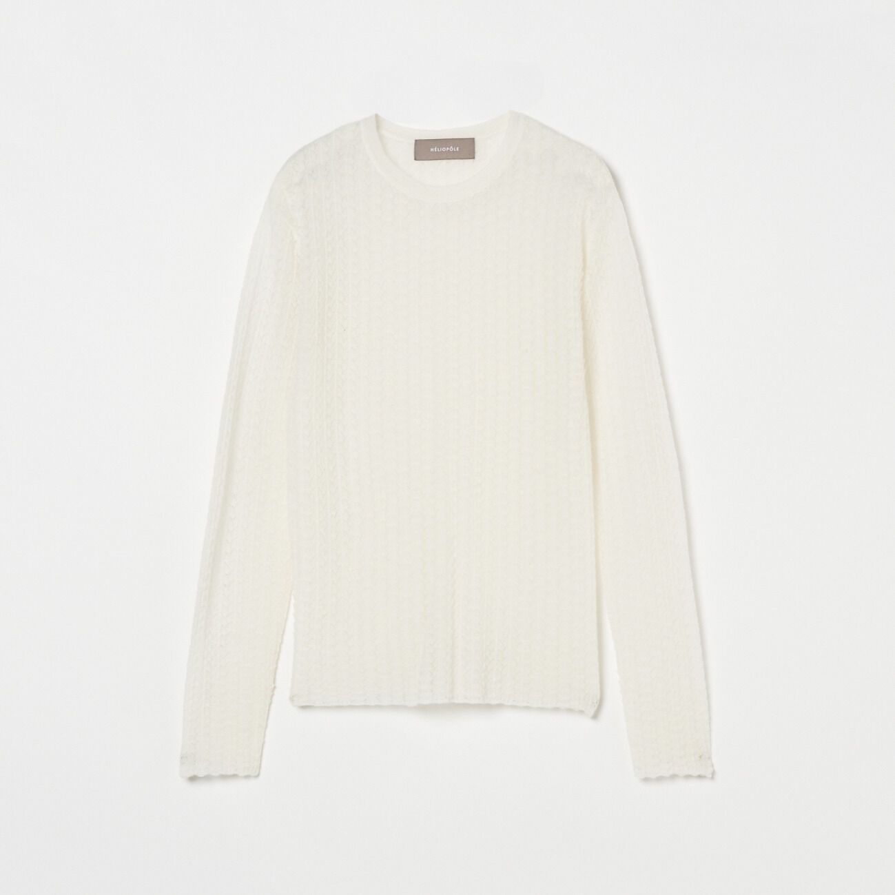 HELIOPOLE「HELIOPOLE POINTAIL LONG SLEEVE KNIT TEE」|ニット・セーター|アイボリー