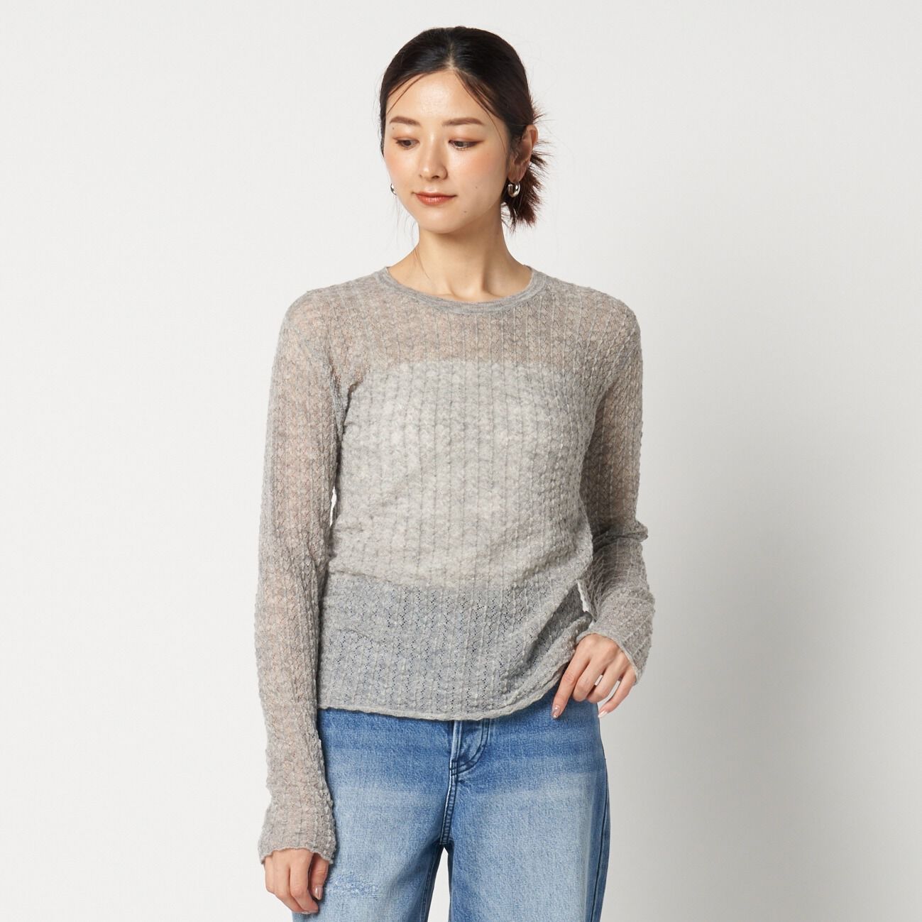 HELIOPOLE「HELIOPOLE POINTAIL LONG SLEEVE KNIT TEE」|ニット・セーター|