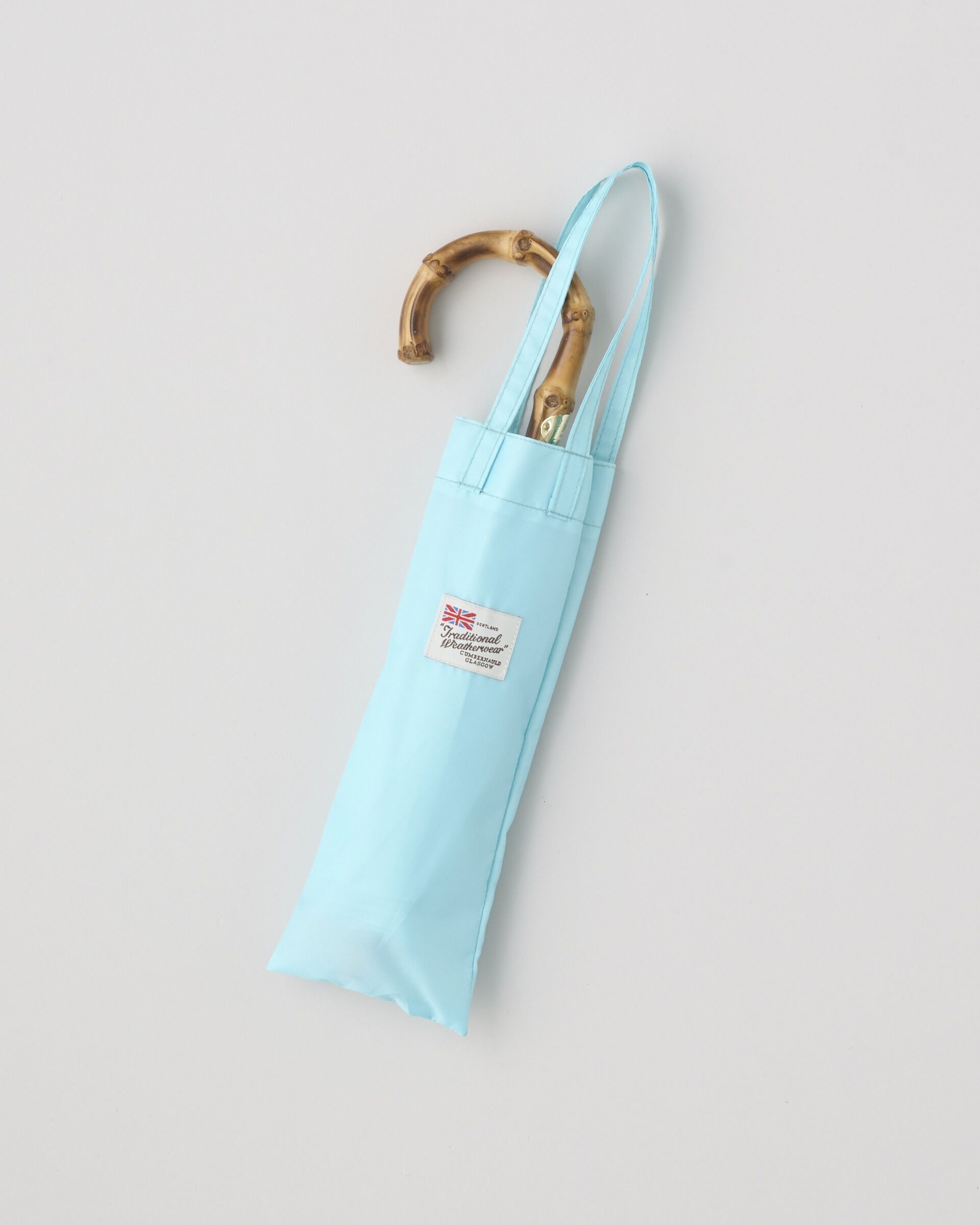 Traditional Weatherwear「【軽量】FOLDING BAMBOO MINI」|傘|ﾌﾞﾙｰ