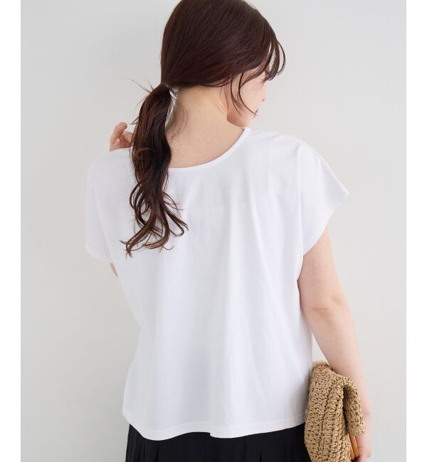  「フロントレースVネックカットソー」|Tシャツ・カットソー|