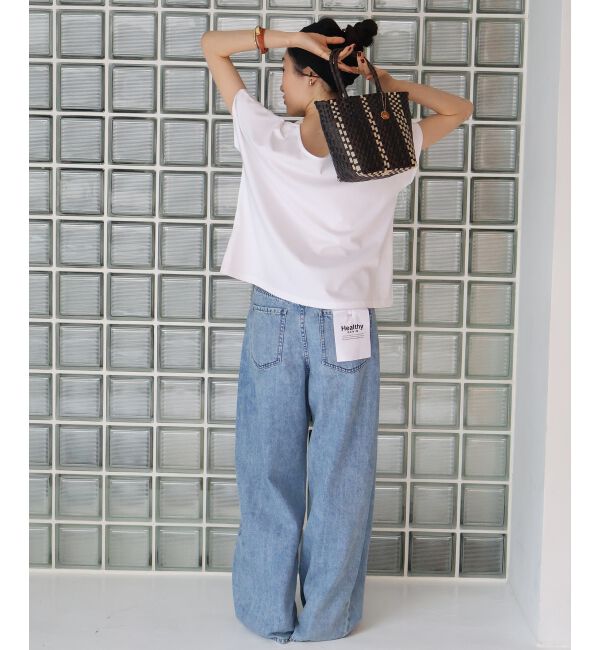  「フロントレースVネックカットソー」|Tシャツ・カットソー|