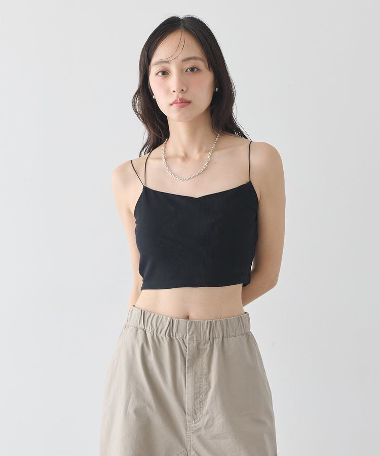 earth music&ecology「【接触冷感・抗菌防臭】カップ付ショート丈キャミソール」|インナー|