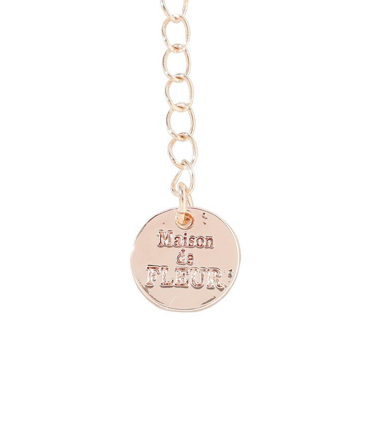 Maison de FLEUR「【サイズ調節可】リボンパールブレスレット」|ブレスレット・バングル|