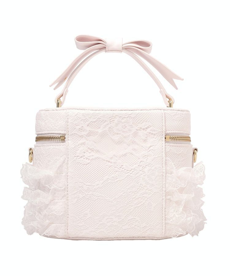 Maison de FLEUR「レースフリルキューブ型バッグ」|ハンドバッグ|