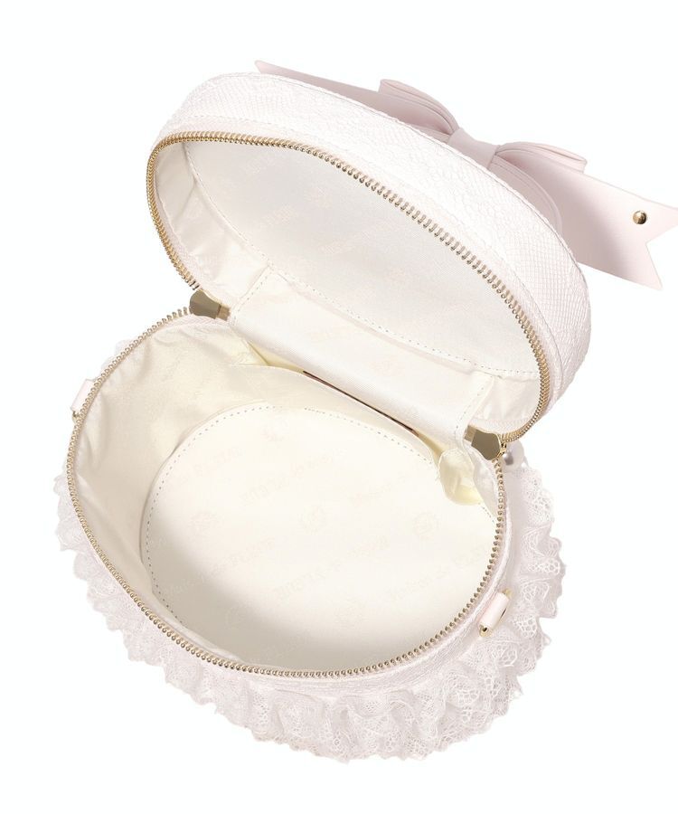Maison de FLEUR「レースフリルキューブ型バッグ」|ハンドバッグ|